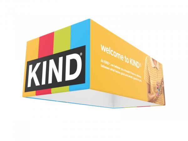 TF-1011 (3D) Four-Sided Rectangle Hanging Sign -- View 3